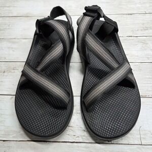 Chaco Z/1 Classic Sport Sandal Hiking Mens 11 Black Gray Striped J105961